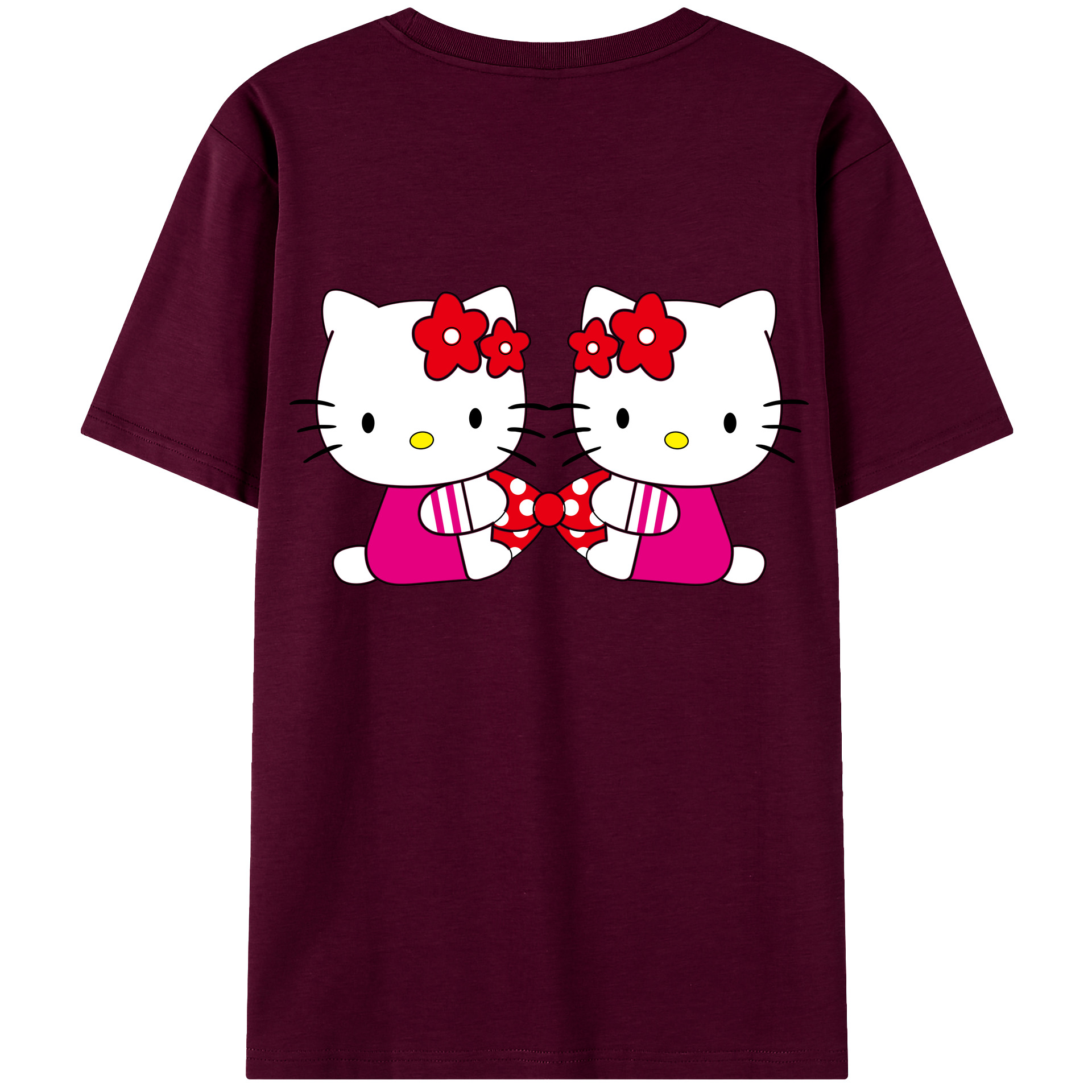 （画像用） Hello Kitty ハローキティ レディース半袖Tシャツ(バックプリント)
